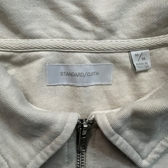 Standard Cloth Slouchy Oversized Collared Quarter-Zip Sweatshirt - Picture 5 of 10